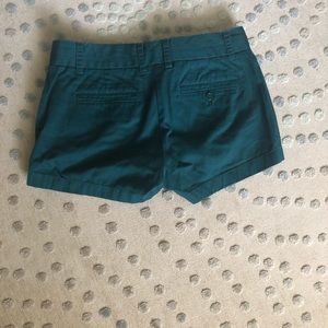 Green J. CREW chino shorts